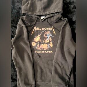 Hall and Oates black metal man-eater hoodie size medium